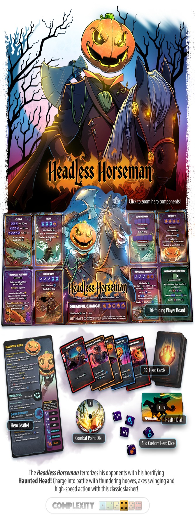 Image personnage de dice throne : headless horseman