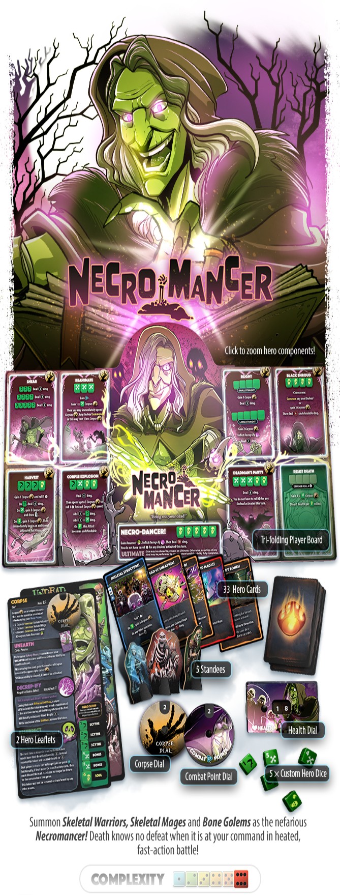 Image personnage de dice throne : necro mancer